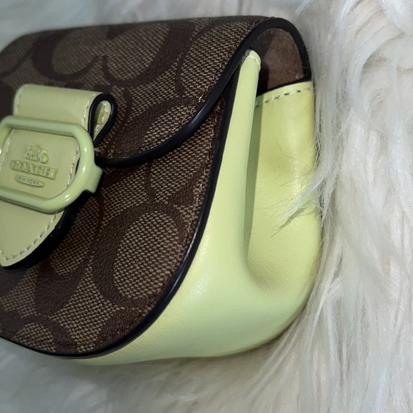 Coach Women's Outlet Morgan Card Case On A Chain In Signature Canvas - Picture 3 of 8